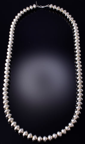 Long - Navajo Silver Beads by Erick Begay 6H17M