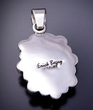 Silver & Golden Hills Turquoise - Freshwater Pearls Pendant Erick Begay 3C30K