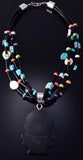Santo Domingo Pueblo (Kewa) Turquoise Multistone Necklace by Mary Tafoya 5H21W