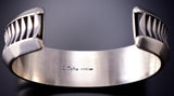 Heavy Silver Navajo Bracelet by Leander Tahe 6K28E