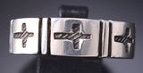 Size 12-1/4 Silver Navajo Handmade His Holy Cross Ring by Erick Begay 6C02T