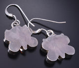 Silver & Turquoise Multistone Zuni Inlay Butterfly Earrings by Erva Quam 5G22C