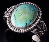 Vintage Fred Harvey-Style Turquoise and Silver Bracelet 5K17B