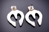 Traditional Old Style Design Navajo Naja Earring by Louise Joe 3E18T