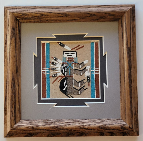 Navajo Sandpainting by Glen Nez - Yei-Bi-Chei design - 6D01K