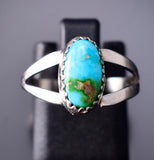 Size 6-1/4 Navajo Silver and Sonoran Gold Turquoise Ring by Martinez 6K22Q