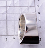 Size 9 Silver & Turquoise Multistone Navajo Inlay Men's Ring by TSF 3L07G