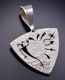 Vintage Petroglyph pendant Silver and 14k gold by Myron Panteah - 6K02Z