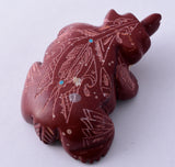 Pipestone Zuni Badger Fetish by Adrianna Cellicion 5L09O