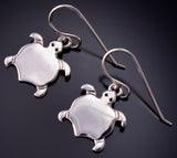 Silver Navajo Handmade Turtles Earrings by Allen Lee 5B19G