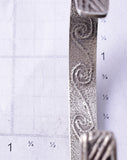Silver Santo Domingo Pueblo Mountains & Valleys Bracelet by Gilbert Dino Garcia 5F04G