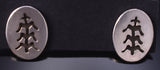 Silver Navajo Handmade Tree of Life Post Earrings by Ravis Henry 6D20S
