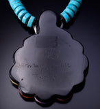 Multistone Flower Necklace by Mary Louise Tafoya - 4L26K