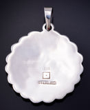 Silver Hopi Handmade Kachina Blessed Pendant by Gerald Lomaventema 5H25Q