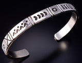 Silver 4 Sacred Mountains/Protection Navajo Handmade Bracelet Erick Begay 5J29Q