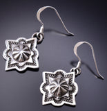 Sterling Silver Traditional Navajo Concho Earring by Erick Begay 6K02N