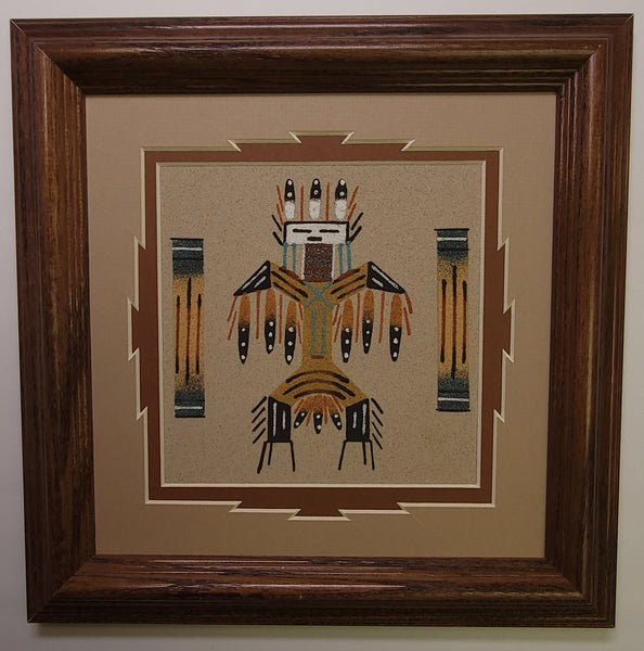 Navajo Sandpainting by Veronica Begay - Yei-Bi-Chei - 5J08N