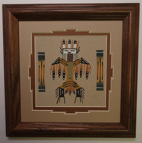 Navajo Sandpainting by Veronica Begay - Yei-Bi-Chei - 5J08N