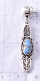 Silver & Golden Hills Turquoise Fresh Pearl Navajo Earrings by Erick Begay 6F27D