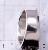 Vintage Size 11-1/2 Silver & Turquoise Navajo Inlay Kokpelli Men's Ring 6E14L