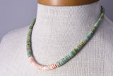 19" Santo Domingo Pueblo (Kewa) Turquoise Multistone Necklace by Randy Garcia - 5H25M