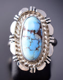Size 5-1/2 Golden Hills Turquoise Ring by Norvin Johnson 6K26Q