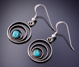 Vintage Zuni Circle Earrings 3E10L