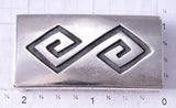 Vintage Silver Navajo Handmade Buckle stamped Kenneth Begay 5G12Q