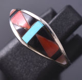Size 7-3/4 Zuni Inlay Ring by Tammie Qualo 6K27O