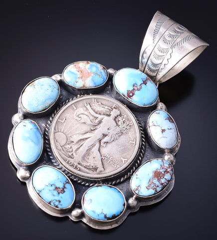 Zuni Multi- Pierre & Argent Incrustation Sunface Pendentif Par Louvette Zuni Multi- Pierre & Argent Incrustation Sunface Pendentif Par Louvette