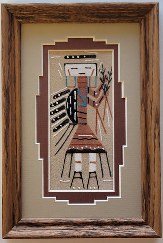 Navajo Sandpainting by Darlene Thomas - Yei Bi Chei design 6D01H