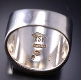Size 13-1/4 Large Navajo Men's Ring by Bessie Johnson 6K22A