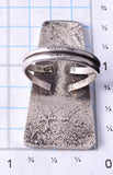 Size 9-1/2 Silver Navajo Tufacast "The Tree of Life" Long Ring Ravis Henry 5L10E