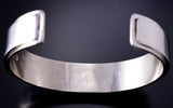 Preowned - Silver & Fire Opal Navajo Inlay Bracelet by Sunburst Handcrafts J23M