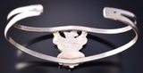 Zuni Thunderbird Inlay Sterling Silver Bracelet by Breon Wallace - 5L17V