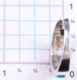 Size 8-1/2 Silver Multistone Navajo Inlay Ring by Evangeline David 5L25Q