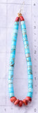 Turquoise & Spiny Oyster Shell Navajo Jacla Earrings by Joanne Garcia 6G29U