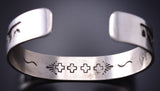Silver Navajo Storytelling Canyon De Chelly Life Bracelet by Ravis Henry 6D20Q