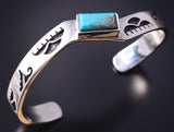Silver & Bisbee Turquoise Hopi Handmade Rain Sky by Gerald Lomaventema 5H25G