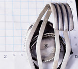 Silver & Kingman Turquoise Cowboy Rancher Navajo Bracelet by Bobby Platero 5L20M