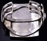 Vintage Silver & Golden Hills Turquoise Navajo Bracelet 5G18Z
