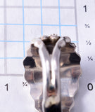 Size 14 Silver & Kingman Turquoise Eagles Men's Ring Genevieve Francisco 5L13Z