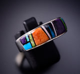 Size 10-1/2 Navajo Men's Ring by Allen Tolino 6K22W