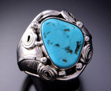 Size 11-3/4 Large Turquoise Men's Ring by Darrel Morgan3E18F