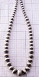 Handmade Navajo Pearl Graduated Necklace by Bryannen Halwood 3M05D