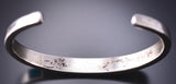 Vintage Silver & Turquoise Multistone Navajo Inlay Bracelet 6H31H
