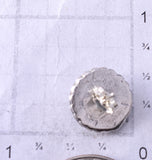 Silver Navajo Concho Post Earrings by Etta Larry 5G18K