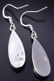 Silver & Onyx Multistone Navajo Inlay Earrings by James Manygoats 5G16E
