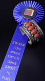 Silver & Mediterranean Coral Row Navajo Handmade Bracelet by Erick Begay 5H01A