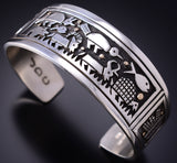 Silver & 14k Gold Love of Animals Santo Domingo Bracelet by Joseph Coriz 6D22Y